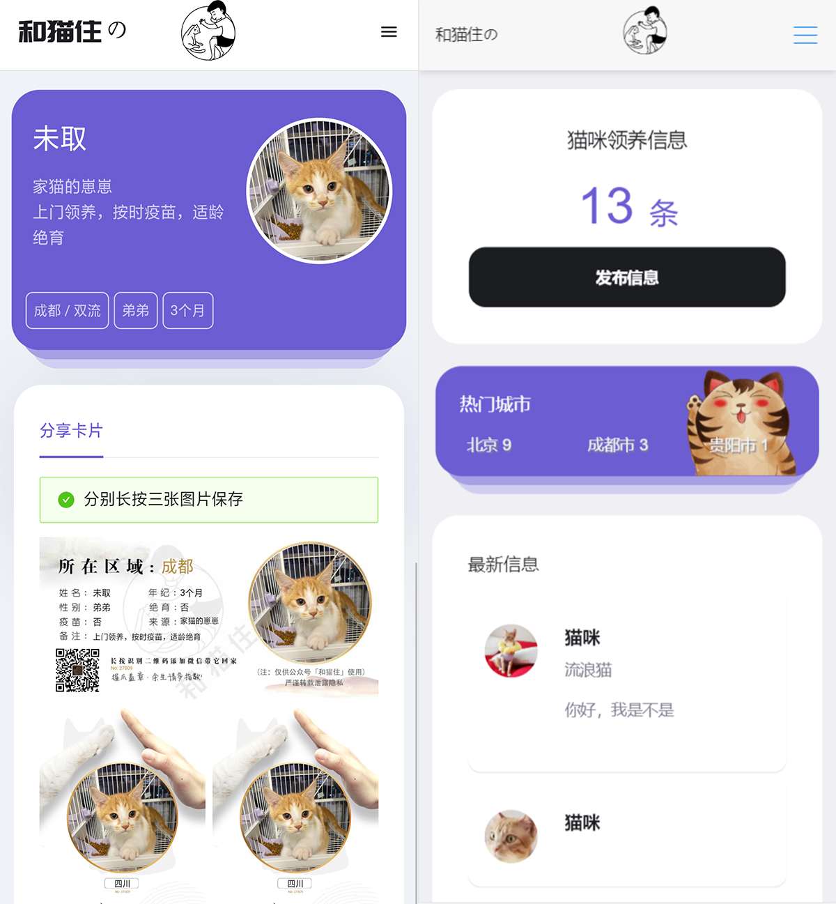 刚刚开发出炉的 流浪猫流浪狗H5完整运营源码下载/可封装APP