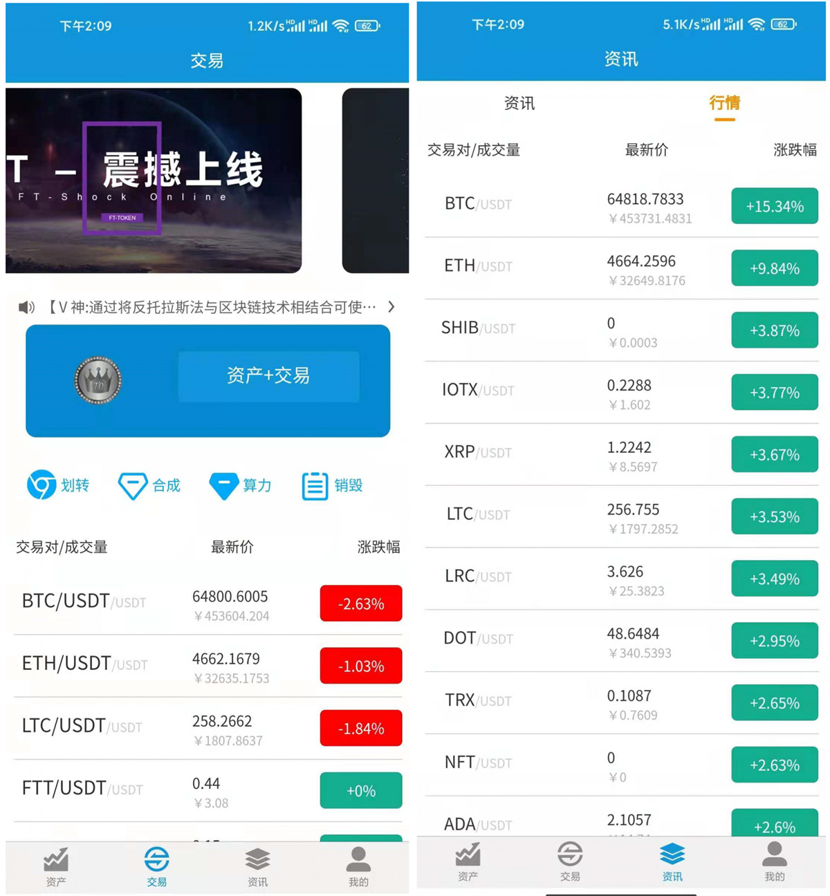 FORTAI区块交易中心/FT-TOKEN交易所源码，包含前后端和数据库