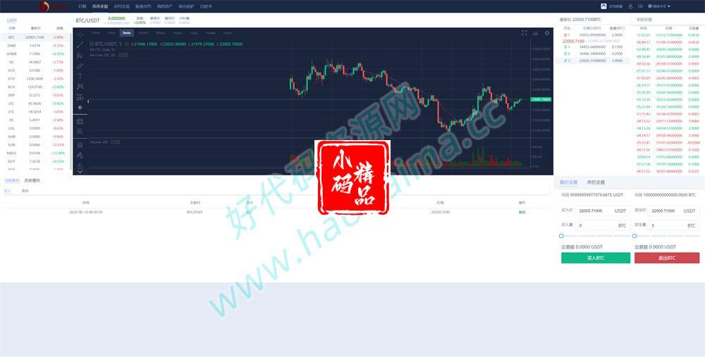 D1266新版UI多语言交易所/锁仓挖矿/币币秒合约交易所 前端VUE源码插图6 D1266新版UI多语言交易所/锁仓挖矿/币币秒合约交易所 前端VUE源码插图6